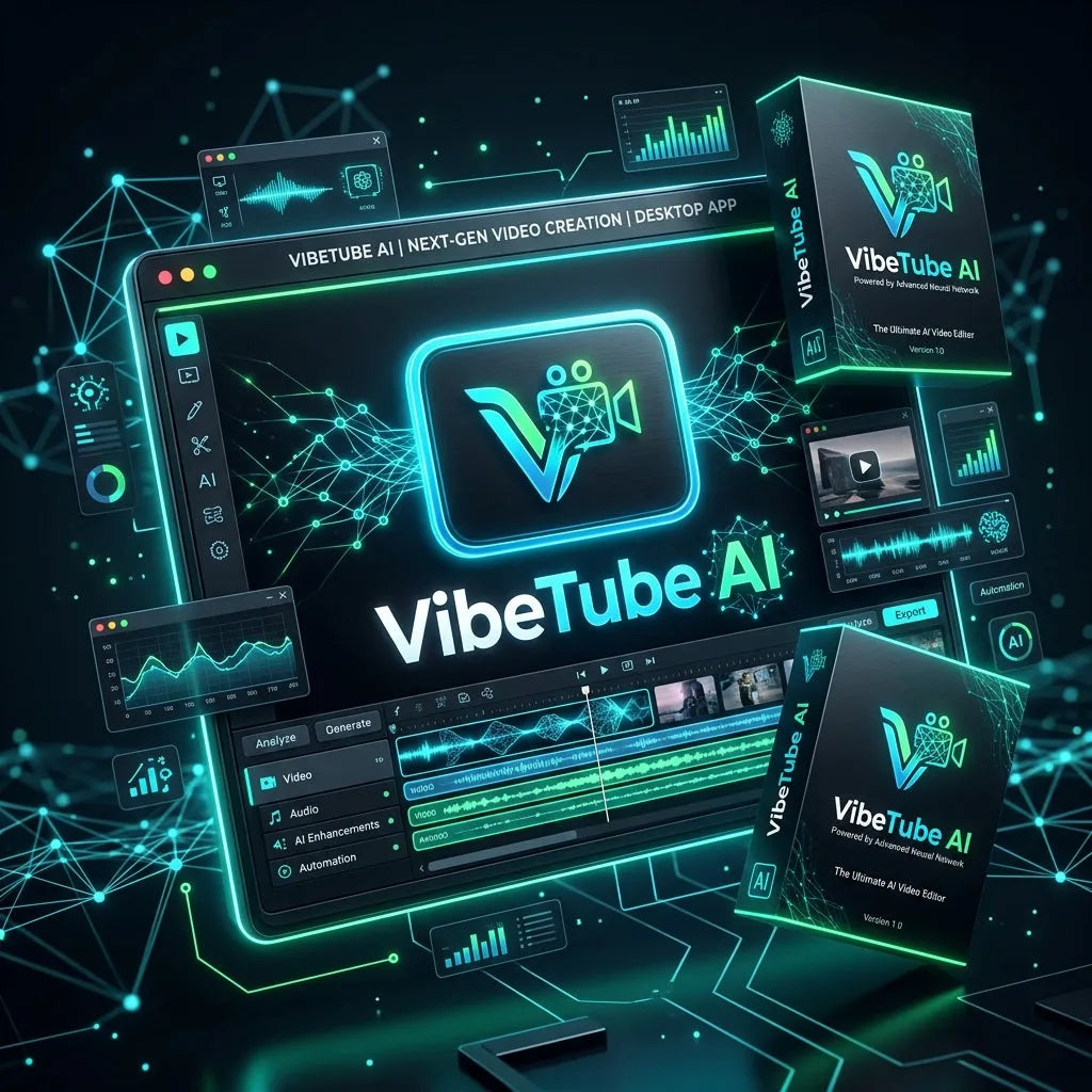 VibeTube AI Desktop App Box Art