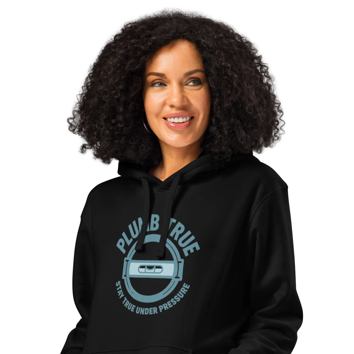 Plumb True Organic Hoodie | Sustainable Blue-Collar Streetwear - Sustainable Organic Design | Primary Mockup Front View