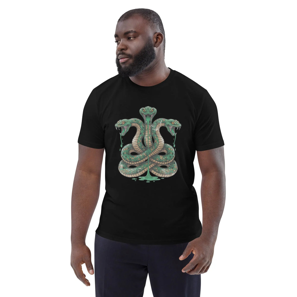 Hydra Organic Cotton Tee | Sustainable Gamer Streetwear - Sustainable Organic Design | Primary Mockup Front View