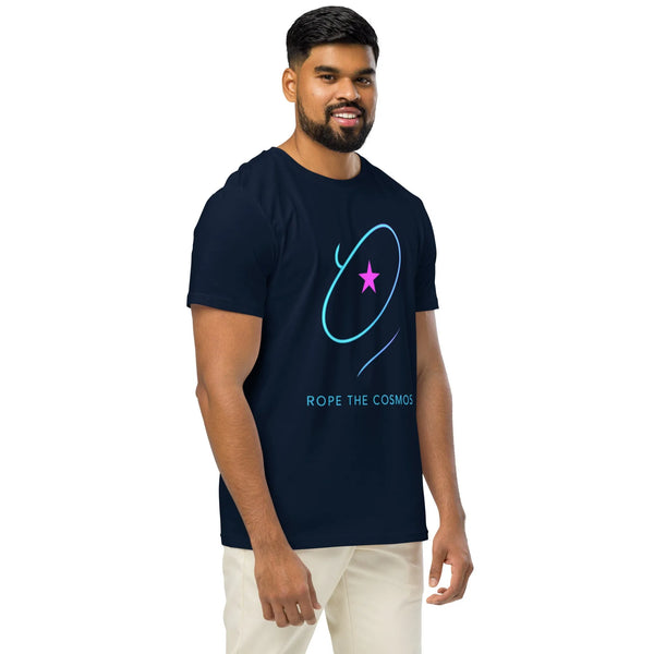 Rope the Cosmos Organic Cotton Tee - Modern Western Graphic - Sustainable Organic Design | Primary Flat-lay Front View