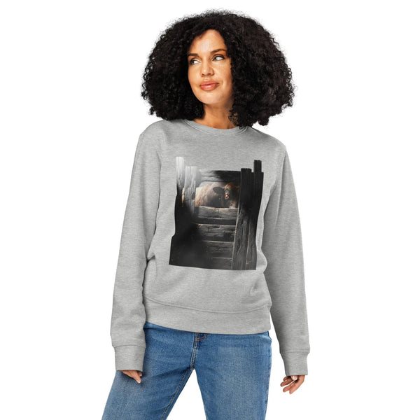 Rustic Bull Gate Organic Sweatshirt | Cowboy Renaissance - Sustainable Organic Design | Detailed Alternative View
