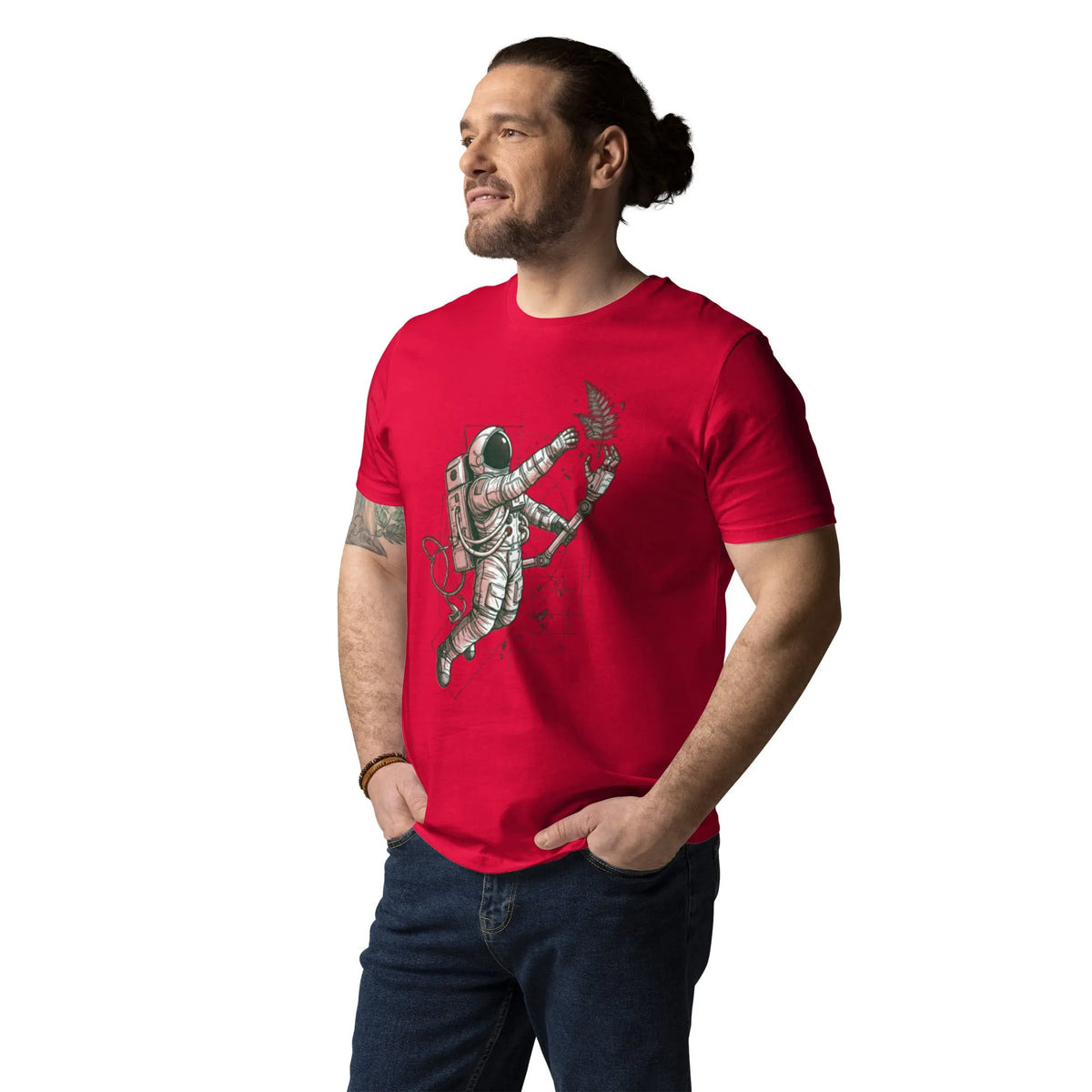Astronaut Schematic Tee | Sustainably Designed Organic Cotton - Sustainable Organic Design | Primary Mockup Front View