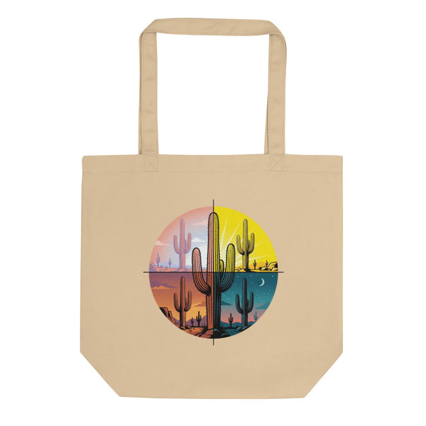 Saguaro Desert Organic Tote | Ethically Crafted, Minimalist Style - Sustainable Organic Design | Detailed Alternative View
