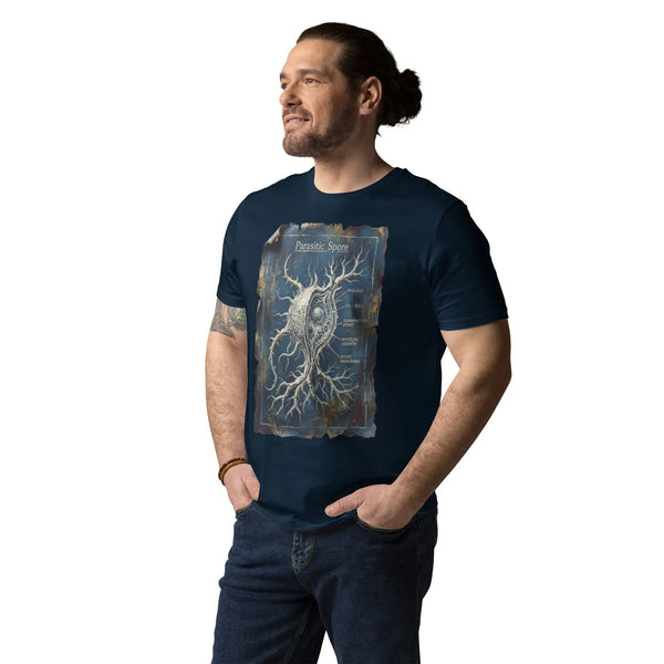Spore Diagram Organic Cotton Tee | Sustainable Gamer Apparel - Sustainable Organic Design | Detailed Alternative View