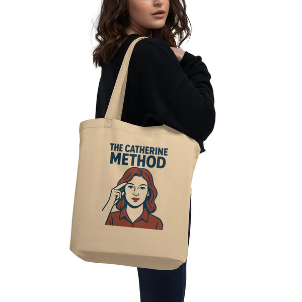 Catherine Method Organic Cotton Tote Bag - Sustainable Organic Design | Detailed Alternative View
