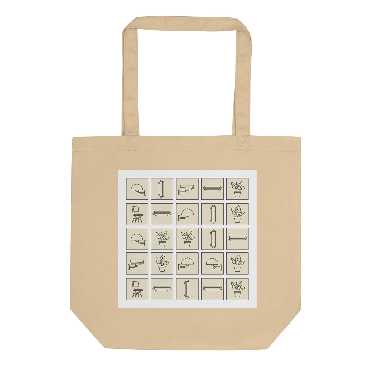 GOTS Organic Cotton Everyday Tote | Heavyweight Canvas Bag - Sustainable Organic Design | Primary Flat-lay Front View