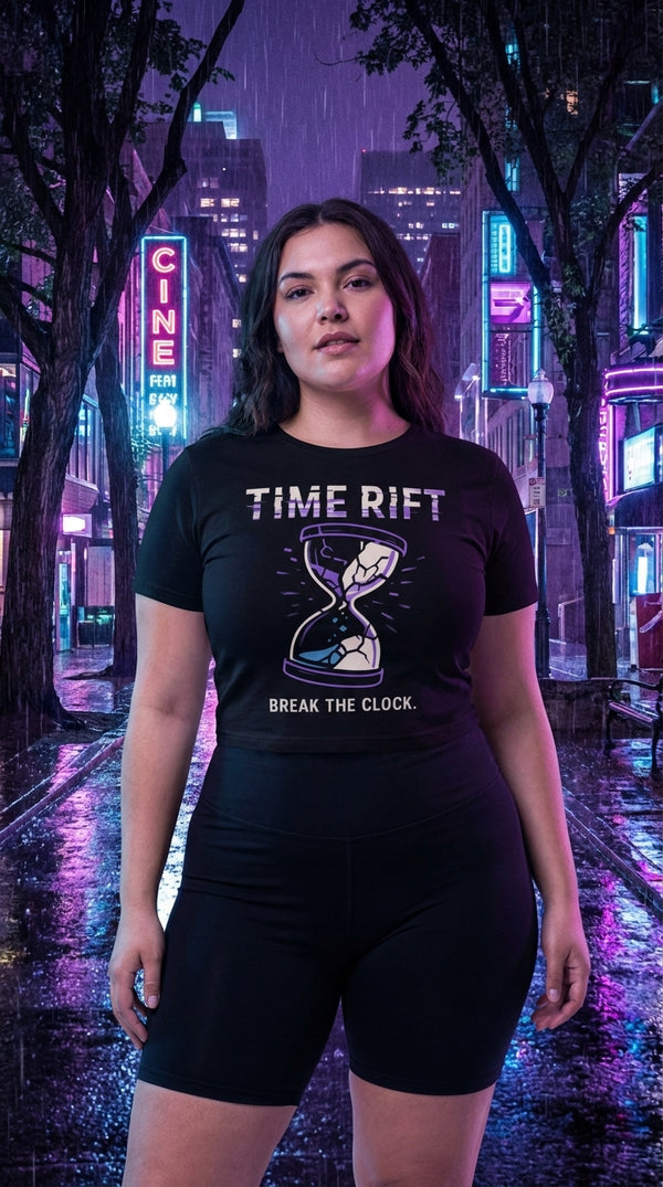 Time Rift Tee - Organic Cotton T-Shirt - Cyberpunk Plus in Boston Common - The LGS 'Equippable'