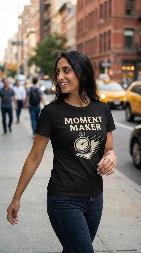 有机棉T恤 – 男女通用 – Moment Maker Tee