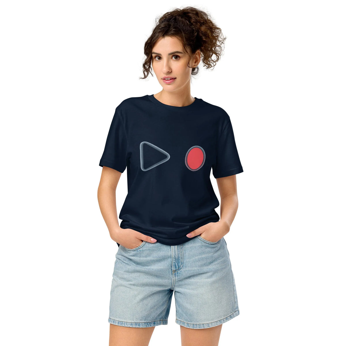 Play & Record Organic Cotton T-Shirt | Retro Gamer Edition - Sustainable Organic Design | Detailed Alternative View