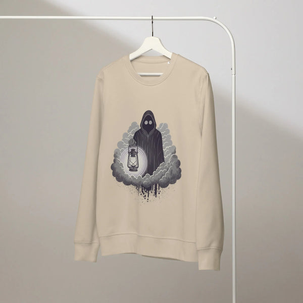 Hypnotic Reaper Organic Sweatshirt | Sustainable Gamer Streetwear - Sustainable Organic Design | Detailed Alternative View