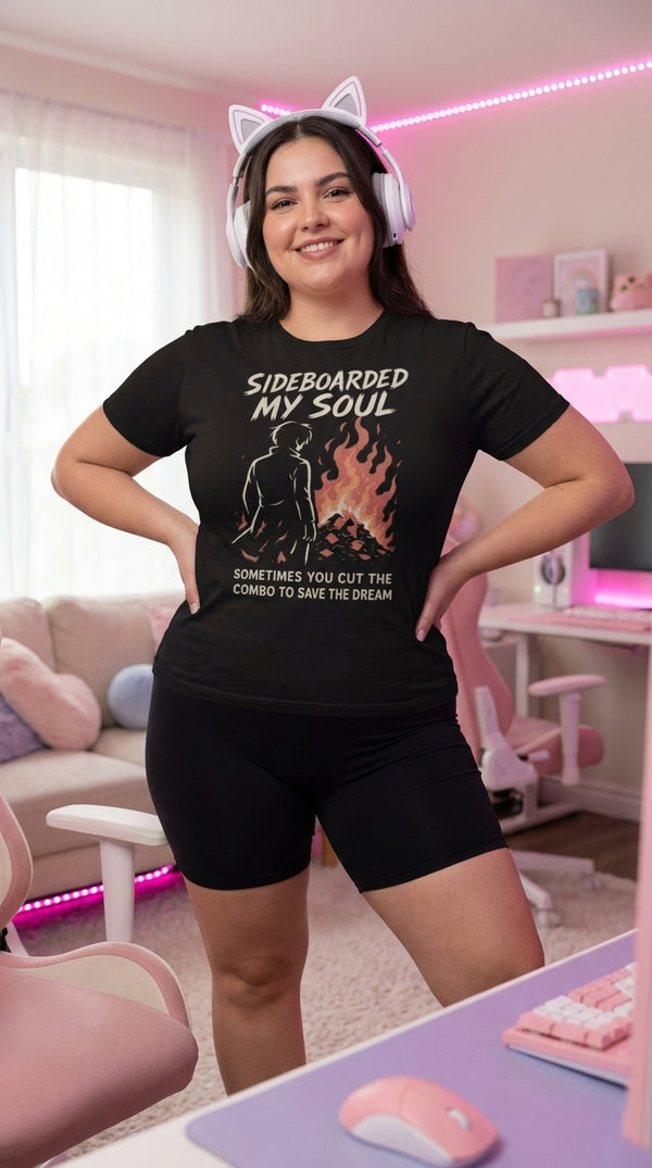 Sideboarded My Soul Unisex Organic T-Shirt - Cozy Plus Gamer in Living Room - Kitchen Table Legend