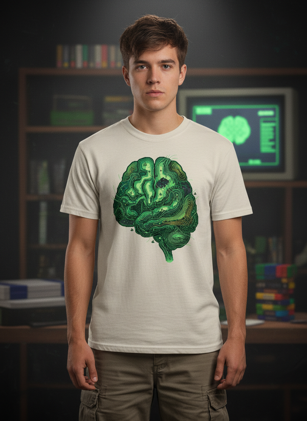 Mind Map Retro Gaming Tee | GOTS Certified Organic Cotton