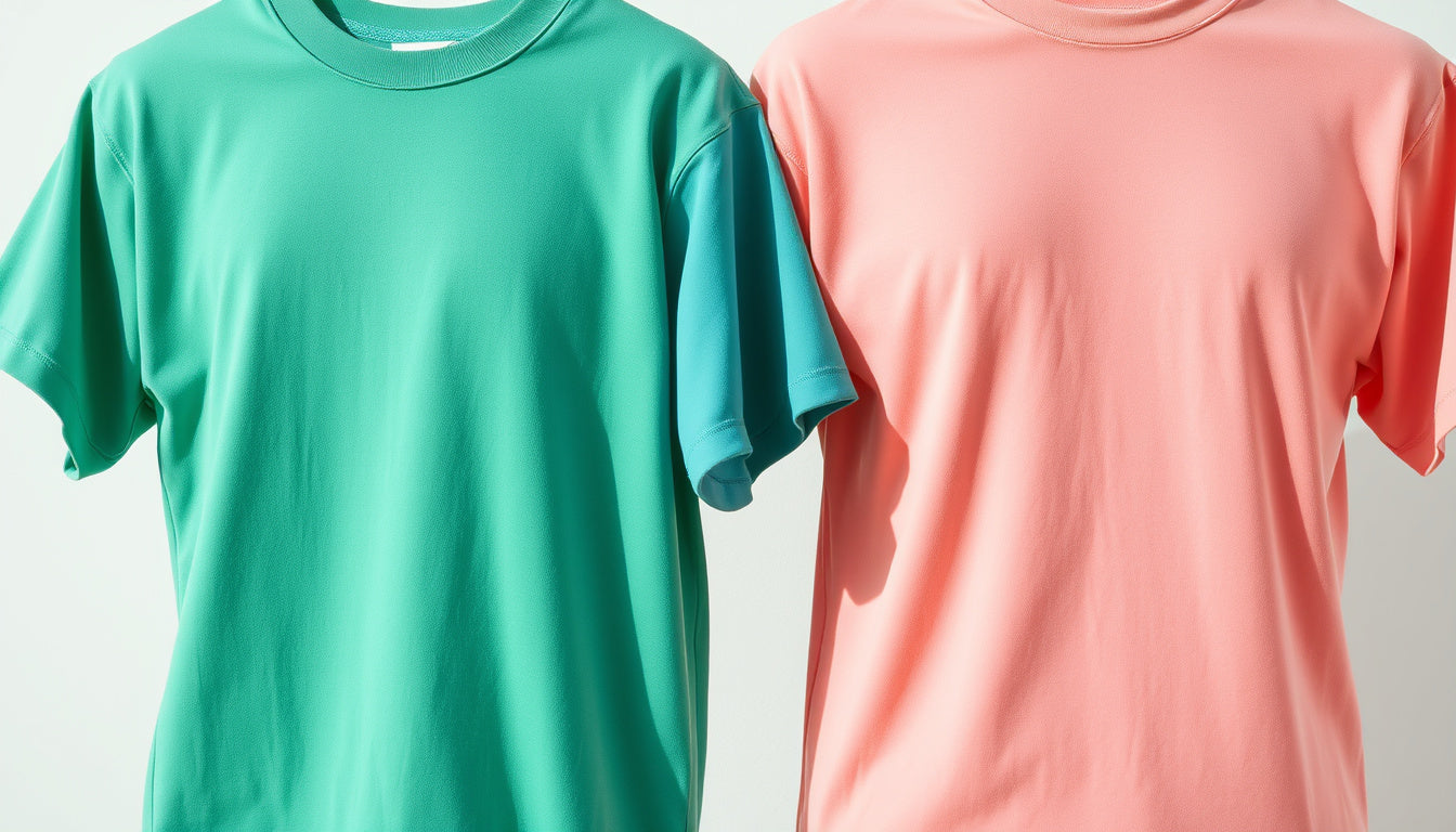 Fade-Resistant T-Shirts Featuring Ring-Spun Organic Cotton and Eco-Printing Durability