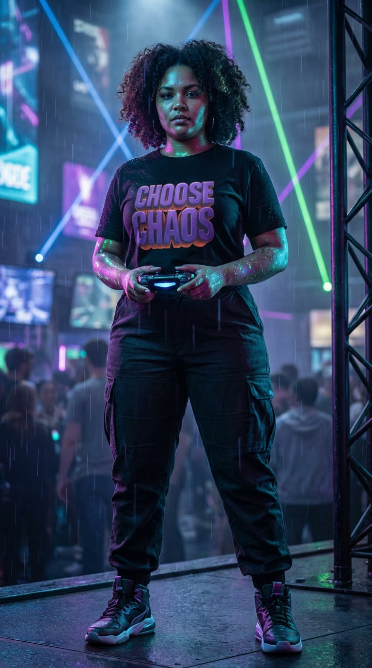 Choose Chaos: This Organic Cotton Tee Disrupts Predictable Style