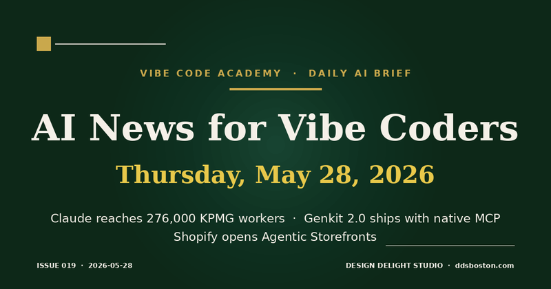 Vibe Code Academy daily AI news cover for May 28, 2026