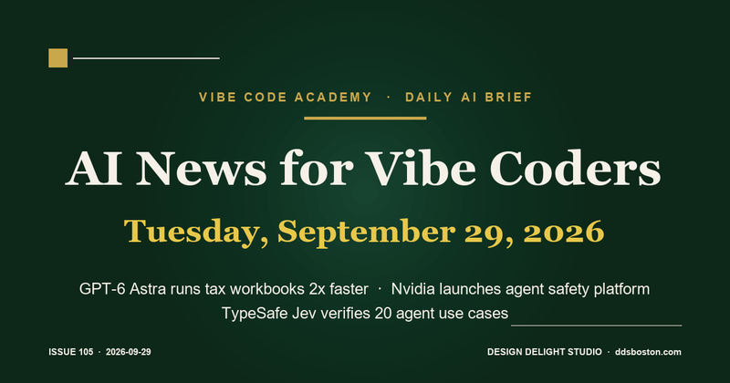 Vibe Code Academy daily AI news cover for September 29, 2026