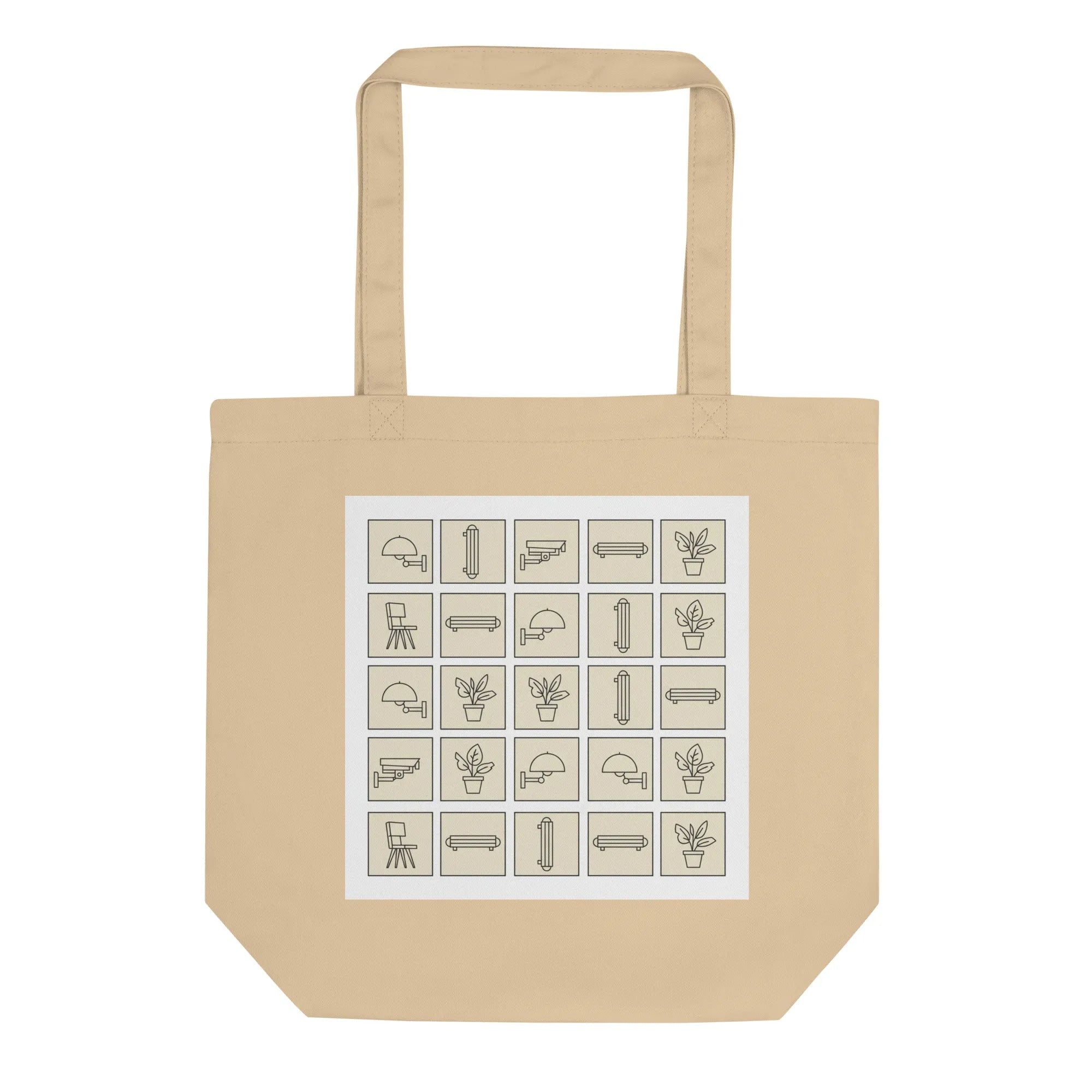 Close-up of GOTS canvas tote bag, worn threads visible, under harsh noon sun.
