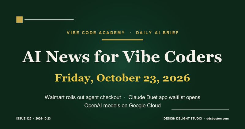 DDS Vibe Academy daily AI news cover for October 23, 2026