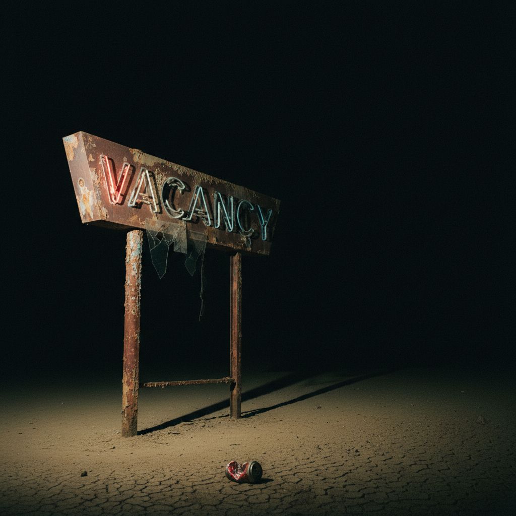 Model wearing a navy organic cotton sweatshirt in a studio setting with soft lighting.