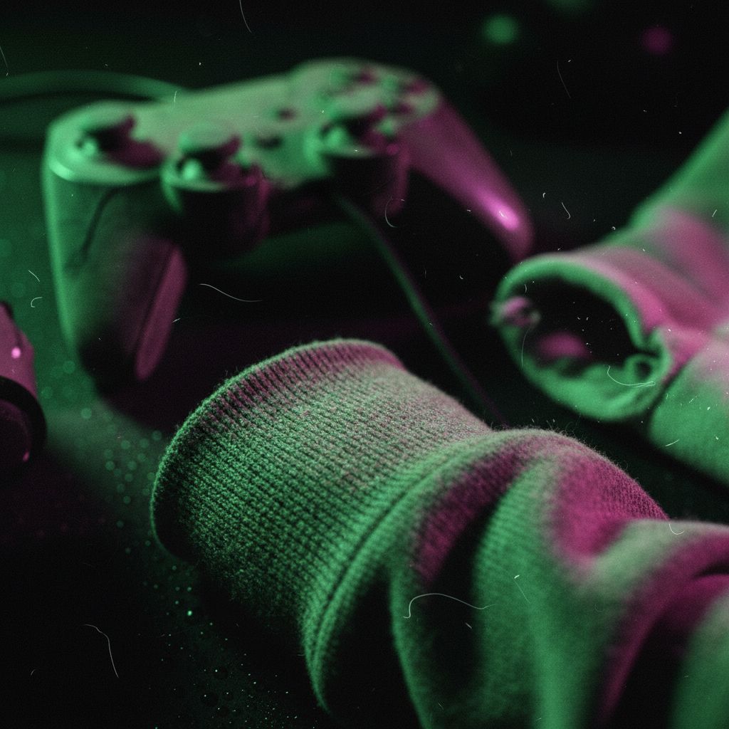 Cyberpunk aesthetic streetwear hoodie in neon light