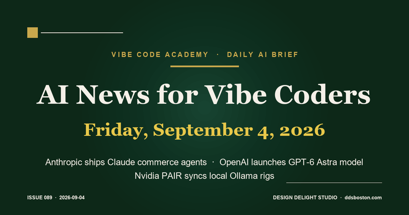 Vibe Code Academy daily AI news cover for September 4, 2026