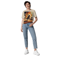 Saddle Up in Style: Cowboy Renaissance Premium Organic Cotton Rodeo Tee - Design Delight Studio