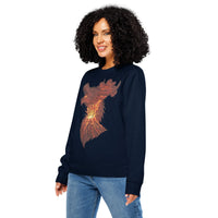 Molten Dragon Core | Organic Gamer Sweatshirt & Sustainable Streetwear - Sustainable Organic Design | Detailed Alternative View