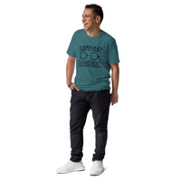 Let's Get Logical Tee | Unisex Organic Cotton Tech Shirt - Sustainable Organic Design | Primary Mockup Front View