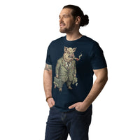 'The Pig Boss' Organic Cotton Graphic Tee | Sustainable Streetwear - Sustainable Organic Design | Detailed Alternative View