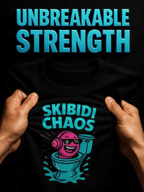 Organic Ring-Spun Meme Tee Skibidi Toilet Chaos - Design Delight Studio