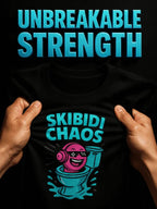 Organic Ring-Spun Meme Tee Skibidi Toilet Chaos - Design Delight Studio