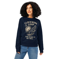 Clockwork Loop Organic Gamer Sweatshirt - Sustainable Organic Design | Primary Mockup Front View