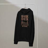 Grade Check Organic Hoodie | Blue-Collar Pride Collection - Sustainable Organic Design | Primary Mockup Front View
