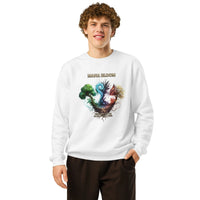 Mana Bloom Organic Sweatshirt - Verdant Cycle Sustainable Streetwear - Sustainable Organic Design | Primary Mockup Front View
