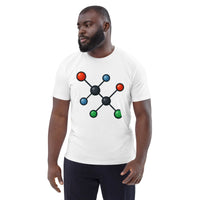 The Molecule Tee | Sustainable Art on Organic Cotton - Sustainable Organic Design | Detailed Alternative View
