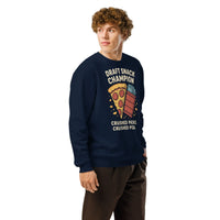 Draft Snack Champion Organic Gamer Sweatshirt - Sustainable Organic Design | Primary Mockup Front View