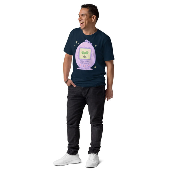 Unisex Virtual Pet Tee – Organic Cotton Retro Gamer Streetwear - Sustainable Organic Design | Primary Mockup Front View