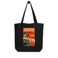 Great Migration 2025 Exodus Tote | 100% Organic Cotton - Sustainable Organic Design | Detailed Alternative View