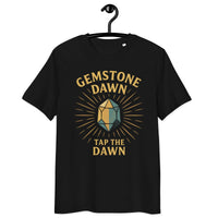 Gemstone Dawn Premium Organic Tee - Sustainable Gamer Streetwear - Sustainable Organic Design | Detailed Alternative View