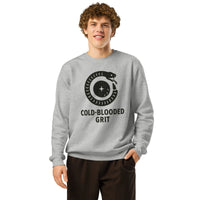 Cold Blooded Grit Snake Sweatshirt | Organic Cotton & Recycled Blend - Sustainable Organic Design | Detailed Alternative View