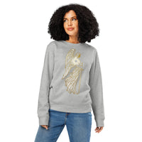 Radiant Guardian Organic Gamer Sweatshirt | Sustainable Fantasy Streetwear - Sustainable Organic Design | Detailed Alternative View