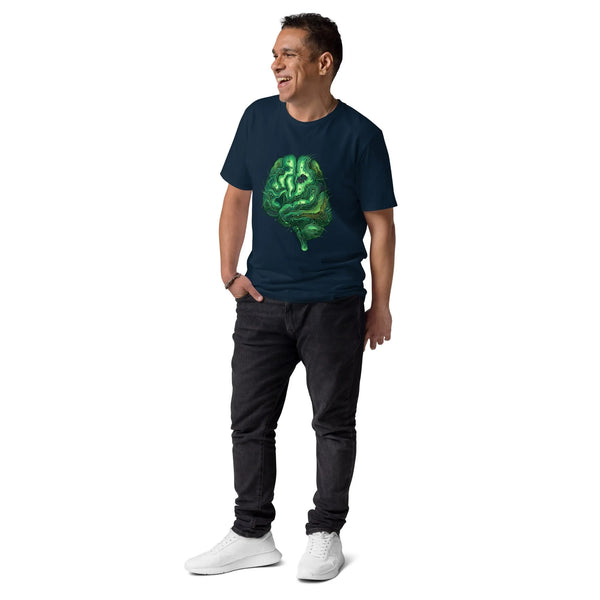 Mind Map Retro Gaming Tee | GOTS Certified Organic Cotton - Sustainable Organic Design | Detailed Alternative View