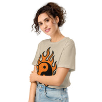 Flames of Yin-Yang | Premium Organic Cotton T-Shirt - Sustainable Organic Design | Detailed Alternative View