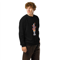 Retro Lava Lamp Organic Sweatshirt | Y2K Sustainable Streetwear - Sustainable Organic Design | Primary Mockup Front View