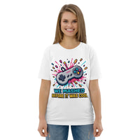 "We Mashed Before It Was Cool" Retro Gamer Tee | 100% GOTS Organic Cotton - Sustainable Organic Design | Primary Mockup Front View