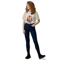 California Cowgirl Chic Organic Cotton T-Shirt - Design Delight Studio