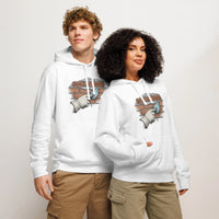 Brick By Brick Organic Hoodie - Sustainable Masonry Streetwear - Sustainable Organic Design | Primary Mockup Front View