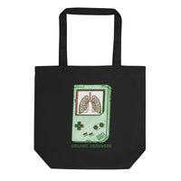 Organic Hardware Gamer Tote | 100% GOTS Organic Cotton - Sustainable Organic Design | Primary Flat-lay Front View