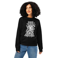 Skeleton Ringmaster Organic Sweatshirt | Verified Sustainable Gamer Streetwear - Sustainable Organic Design | Primary Mockup Front View