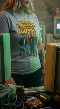 Dress for Mid 90s Organic Cotton Tee - 90s Retro Hacker in 90s LAN Party - 90s Grunge Revival